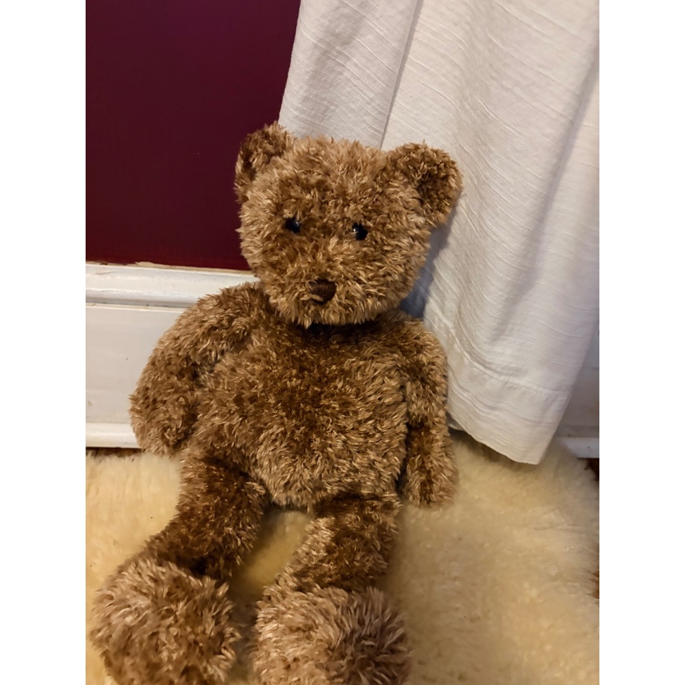 Gund Philbin Teddy Bear Chocolate Brown Shaggy Plush Stuffed Animal 16 Inch
